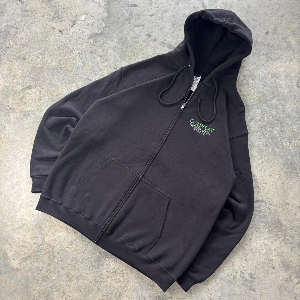 2005 Coldplay Twisted Logic Tour Embroidered Zip … - image 1